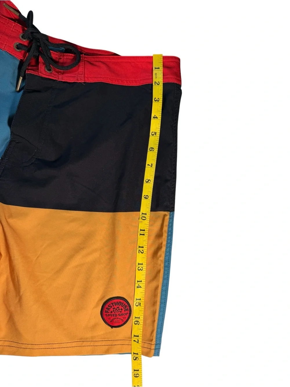 Fasthouse Colorblock After Hours‎ Board Shorts Size 30 18” Swim Beach Checkered